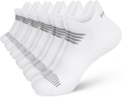 Paplus Women's Running Socks 6 أزواج - جوارب كاحل رياضية مع دعم القوس ، وسادة مضادة للبلاط الراحة in Kuwait