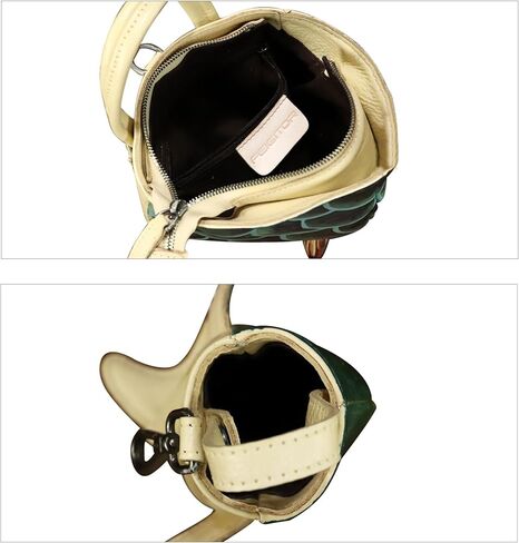 Genuine Leather Sling Bag for Women and Men Backpack Purse Handmade Cute Whale Shark Shape Shoulder Crossbody Backpack (Multicolor) in Saudi Arabia