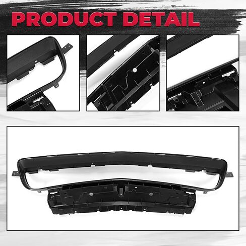 HECASA الأمامي المصد قدم Lower Grille التعزيز متوافق مع 2015-2022 Dodge Challenger Black Grille Assembly Presentive لـ 68260158AA in Saudi Arabia