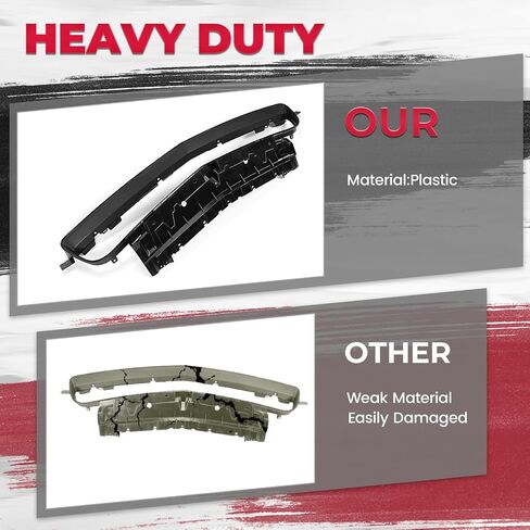HECASA الأمامي المصد قدم Lower Grille التعزيز متوافق مع 2015-2022 Dodge Challenger Black Grille Assembly Presentive لـ 68260158AA in Saudi Arabia