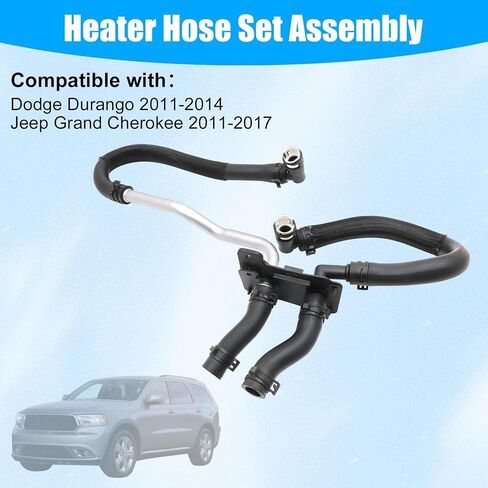 GXARTS Heater Hose Set 55038032AK Fit for Jeep Grand Cherokee Laredo,Limited 5.7L 2011-2017 Fit for Jeep Grand Cherokee High Altitude,Trailhawk 5.7L 6.4L 2018-2021 Fit for Dodge Durango 5.7L 2011-2014 in Saudi Arabia