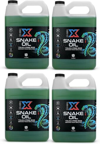 Chem-X Snake Oil: No-Touch Sio2 Lightning Fast Spray on Ceramic Foam On Sealant (Green, 5 Gallons) in Saudi Arabia