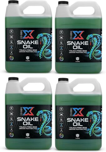 Chem-X Snake Oil: No-Touch Sio2 Lightning Fast Spray on Ceramic Foam On Sealant (Green, 5 Gallons) in Saudi Arabia