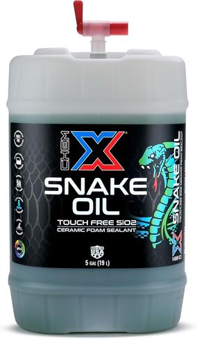 Chem-X Snake Oil: No-Touch Sio2 Lightning Fast Spray on Ceramic Foam On Sealant (Green, 5 Gallons) in Saudi Arabia