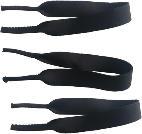 Nuobesty 3pcs eyeglasses lanyard sports strap للنظارات الشمسية للنظارات الآمنة للأنشطة الخارجية السوداء in Saudi Arabia