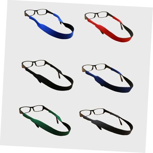 Vaguelly 3Pcs Eyeglasses Strap for Sports Outdoors Soft Durable Sunglasses Holder Swimming Goggles Neck Cord Comfortable Fit for Hiking Biking and Water Sports Black in Saudi Arabia