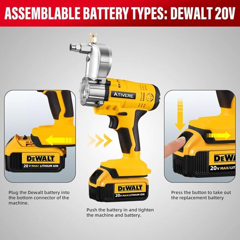 Lithium battery Grease Gun Cordless Suitable for De.waltt 20V Max Battery (NO Battery) with 12" Spring Flex Hose, 10000 PSI High Pressure Quick Release Grease in Saudi Arabia