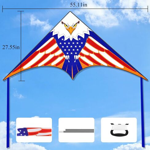Kites for Kids Ages 4-8 & 8-12，Large Delta Kites for Adults, Beach Kite, Kids Kites Easy to Fly, Best Kites for Boys and Girls, Perfect for Beginners, Gifts for Holiday Easter Festival (Dragon) in Saudi Arabia