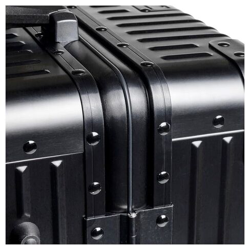 YYW Full Aluminum Carry On Suitcase, 100% All Aluminum Alloy Cabin Luggage Hard Shell,Airline Approved Carry On Suitcase with TSA Locks (Black, 20-Inch) in Saudi Arabia