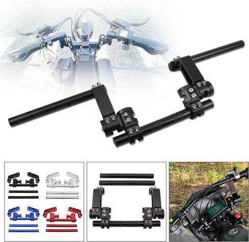 Powermotor 7/8 "22 مم مانحين للدراجات النارية قابلة للتعديل ، شريط مقبض القابل للدراجة الأوساخ متوافق مع 125CC حفرة الدراجة Motocross سكوتر الأزرق in Saudi Arabia
