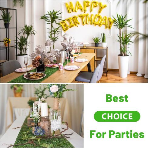 108'' x 16'' Dried Moss Table Runner Green Moss Sheet Roll for Crafts Preserved Moss Mat for Table Decoration Green Moss for Fairy Wedding Party Woodland Garden Decor in Saudi Arabia