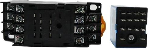 my4nj mini power relay 4no 4nc 14 pins AC/DC 12V-380V DIN Rail Mount مع مقبس للأغراض العامة (380V-DC) in Kuwait