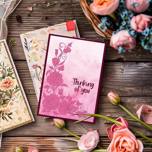 Arbuya 3D Textured Sunflowers Plastic Embossing Folders for Card Making or Journaling Floral Embossing Folder for Gift Tag Paper Crafting Home Decoration in Saudi Arabia