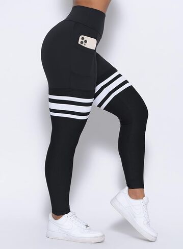 Bombshell Sportswear Perform Thigh High Leggings for Women with Pockets, Workout Running Yoga Leggings in Saudi Arabia