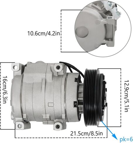 استبدال ضاغط AC للطيار 2005-2008 Odyssey 2005-2007 Ridgeline 2006-2008 MDX 2003-2006 10736C in Saudi Arabia