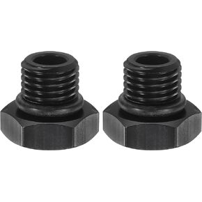 HARFINGTON Port Plug 4AN Male ORB Plug Fitting Adapter Aluminum Hex Block Off Cap with NBR Rubber O-ring Seal for Car Oil Fuel Water Fluid, Black in Saudi Arabia