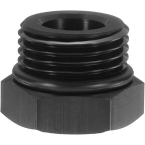ميناء Harfington Plug 4AN MALE MALE SROP PITTING ADAPTER Aluminium Block of CAP OFF CAP مع NBR Rubber O-Ring Seal لسائل مياه وقود زيت السيارة ، الأسود in Kuwait
