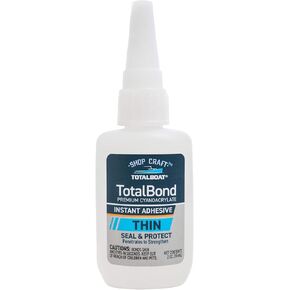 TotalBoat Thick CA Glue - TotalBond Cyanoacrylate Super Glue Adhesive for Wood, Stone, Brick, Plastic, Glass, Metal, Epoxy and Crack Repair - 2 oz in Kuwait
