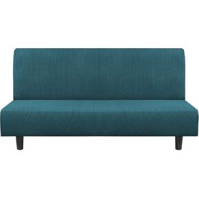 Flamingo P Stretch Armless Futon Covers - Full Queen Futon Couch Covers Slipcover - Soft Thick Jacquard Washable, Sage in Saudi Arabia