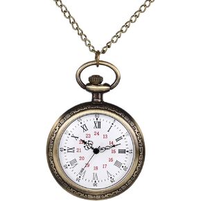 JewelryWe Analog Quartz Pocket Watch: Unisex Classic Arabic Numeral Dial Vintage Pendant Alloy Hunter Case Timepiece for Men Women in Saudi Arabia