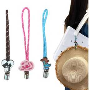 3Pcs Hat Clip For Travel On Bag For Bogg Bag Accessories,Hat Holder For Women Purse Handbag Rubber Beach Tote Bag (Beach) in Kuwait