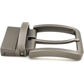 Gray Alloy Clamp Belt Buckle Belt Strap Replacement Buckles Reversible Belt Buckle Men Accessories in Saudi Arabia