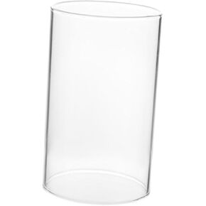 ERINGOGO Clear Glass Candle Holder Sleeve Cylindrical Hurricane Shade for Pillar Candles Chic Home Decor for Weddings Banquets Elegant Transparent Design in Saudi Arabia