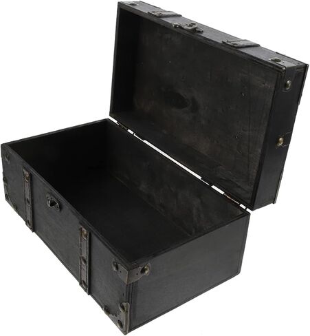 Happyyami Vintage Treasure Chest Storage Box Retro Trinket Box with Lid for Coins Jewelry and Keepsakes Craftsmanship and Classic Design for Collectors in Saudi Arabia