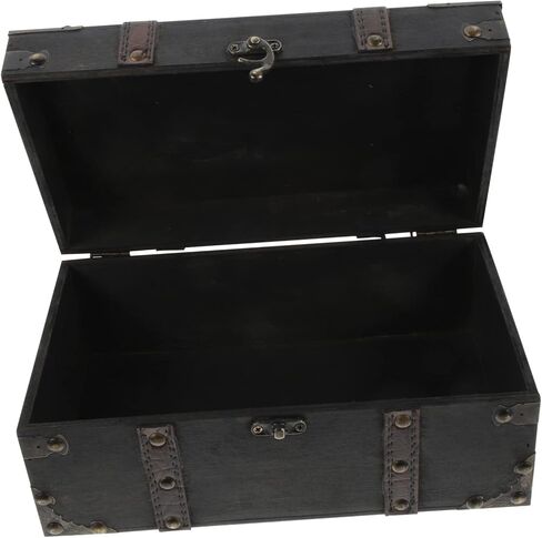 Cabilock Keepsake Box Decorative Retro Trinket Storage Chest with Lid for Jewelry Rings Earrings and More Compact Wood Treasure Box for Home Decor and Organizing in Saudi Arabia