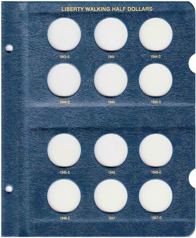 Whitman US Kennedy Half Dollar Coin Album Page 2019 - 2023 in Saudi Arabia