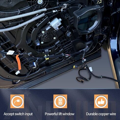 FINDAUTO 742-143 Front Left+Front Right+Rear Left+Rear Right Power Window Motor Compatible for 1991-1996 for Buick Commercial Chassis,1992-1999 for Buick LeSabre,1991-2005 for Buick Park Avenue in Kuwait