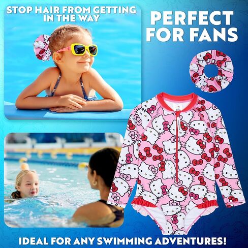 Hello Kitty Swimsuit Hair Associory بدلة السباحة للبنات هدايا للمراهقين in Saudi Arabia