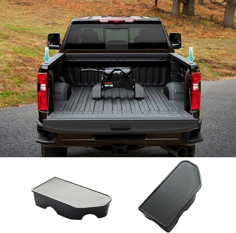 Bed Rail Stake Pocket Covers Compatible with Silverado/Sierra 2500/3500HD(2020-2023 2025) Silverado/Sierra 1500(2019-2025) Accessories Truck Caps Rear Holes Plugs Covers(2PS) in Saudi Arabia