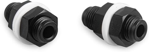 AN6 MALE FLARE BULKHEAD FITTING ALET ALT ALAN ADAPTER مع غسالة الألومنيوم مستقيم أسود 2 مساءً in Kuwait