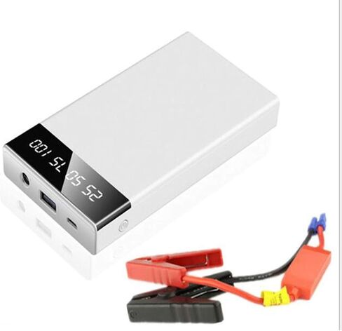 10000Mah External Battery Pack Car Emergency Starting Power for Capacity Bank Compatible Charger Banks Led Lights (5 Pieces) White (Black) in Saudi Arabia