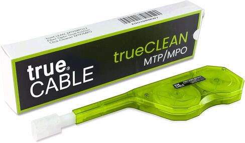TrueCABLE Fiber Optic Dual Position Click Cleaner، SC/ST/FC، 800+ ينظف، حلقات موصل UPC/APC، 2.50 مم، قطعة واحدة in Kuwait