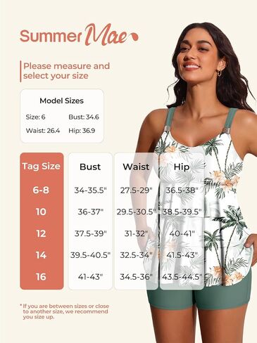الصيف Mae Women's Tankini Swimsuits متدفقات الاستحمام بدلات البطن in Saudi Arabia