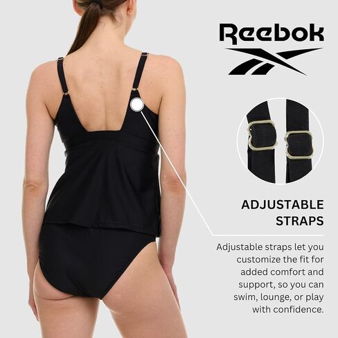 ريبوك Tankini Swimsuits للنساء 2025 ، وقطعة خزان السباحة أعلى وأسفل مجموعة ، ونسبة للسيدات الرياضية دلات الاستحمام in Kuwait