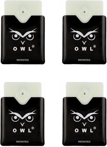 OWL The Only Flat Car Window Glass Breaker & Seatbelt Cutter Card Emergency Escape Rescue Hammer Safety Life Saving Crash Survival Kit 2-in-1 Tool - Made in USA (4 Pack Black) in Saudi Arabia
