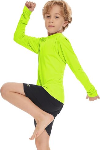 Boys Rash Guard Swim Shirt Long Sleeve UPF 50+ Sun Protection Shirt Toddler Quick Dry Rash Guard Swimming Shirt in Saudi Arabia