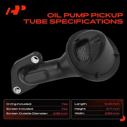 A-Premium Oil Pump Pickup Tube with Screen for 1.8L 2.0L - Compatible with Volkswagen Passat, Golf, Tiguan, Beetle, GTI, Arteon, Golf R & Audi Q3, TT, A1, A3 Quattro, Q3 Quattro, S3 & Seat Leon in Saudi Arabia