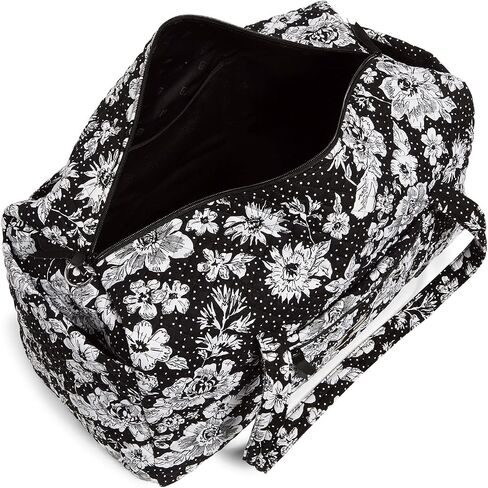 حقيبة دفل كبيرة للسفر من القطن من Vera Bradley (تتوفر فرق متعددة)، كستنائي/أبيض حديقة المطر مع جامعة ولاية فلوريدا in Kuwait