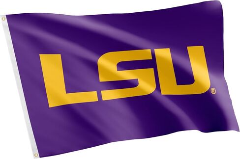 Desert Cactus LSU Flag Tigers Geaux Louisiana State University Flag Banners 100% Polyester Indoor Outdoor 3x5 feet Flags (Style 2) in Saudi Arabia