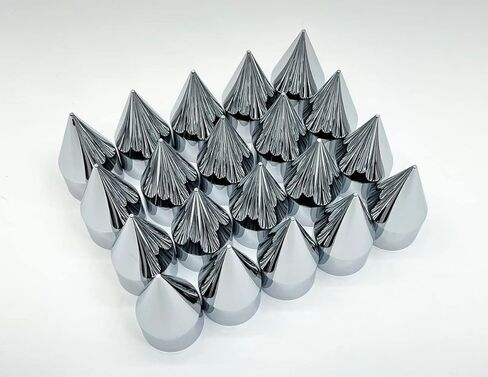 1-1/2 "× 4-1/8" غطاء صامد من الكروم البلاستيكي-الدفع (20 حزمة) شاحنة نصف الشاحنة in Kuwait