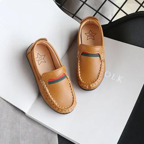 Boys Dress Loafer Shoes Leather Casual Shoes Slip-On Comfort in Kuwait
