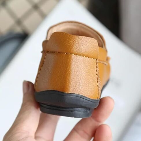 Boys Dress Loafer Shoes Leather Casual Shoes Slip-On Comfort in Kuwait