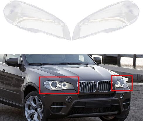 CNARDG24 LENS LENS COVER HEAD HEAD SHARD SHELL FOR BMW X5 E70 2007 2008 2008 2010 2011 2012 2013 ، Left & Right Side in Saudi Arabia