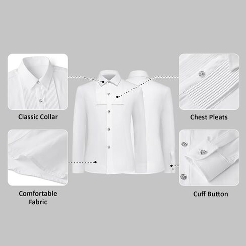 Lamgool Tuxedo Suits for Boys Floral Jacquard Kids Formal Outfit 4-Piece Set with Blazer Shirt Pants Bow tie Prom Wedding in Saudi Arabia