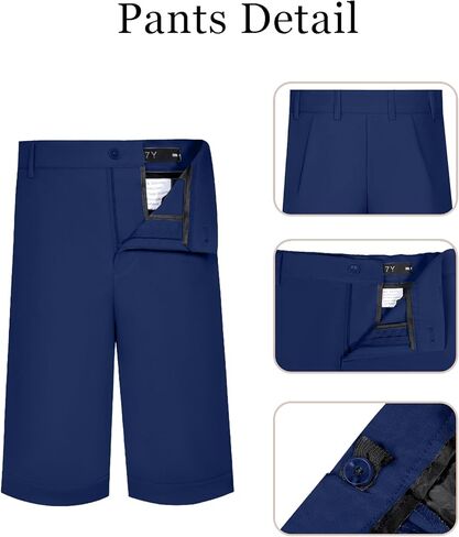 الأولاد بدلة أطفال قصيرة بدلة توكسيدو 6 أجهزة كمبيوتر ملابس ملابس قصيرة الأكمام خاتم الزفاف الدب سترة سترة قميص مع ربطة عنق in Kuwait