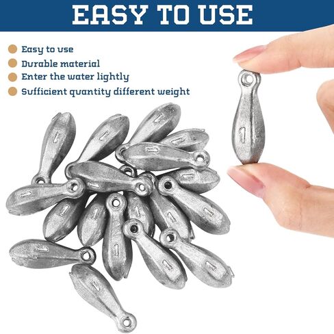 18 Pcs Bank Sinkers Weights Saltwater Casting in Kuwait